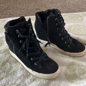 Steve Madden hightop wedge sneakers